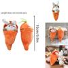 Cute Carrot Bunny Plush Toy Pendant For Bags And Keys, Soft Short Plush, 15cm Height