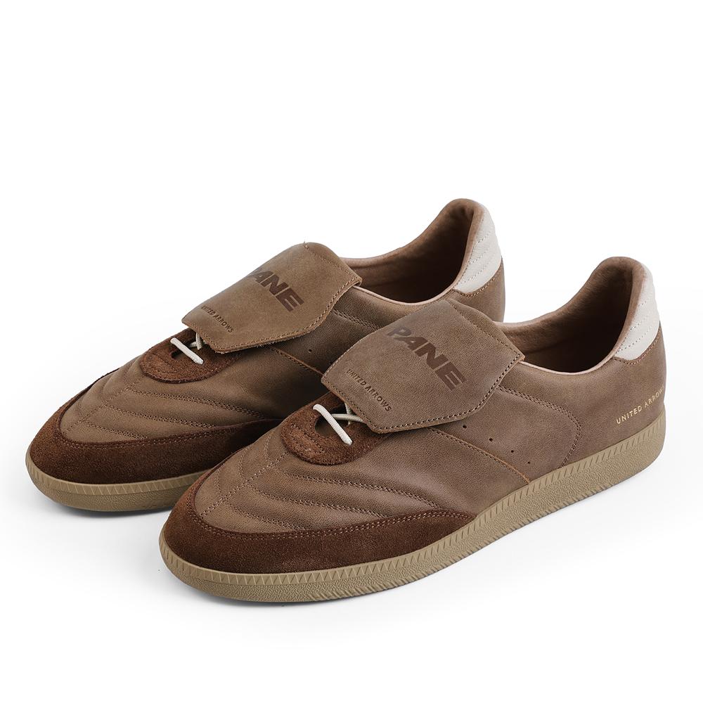 UNITEDARROWS x PANE Abriebfeste Rutschfeste Niedrige Freizeitschuhe Unisex Braun PN5238BRN20B
