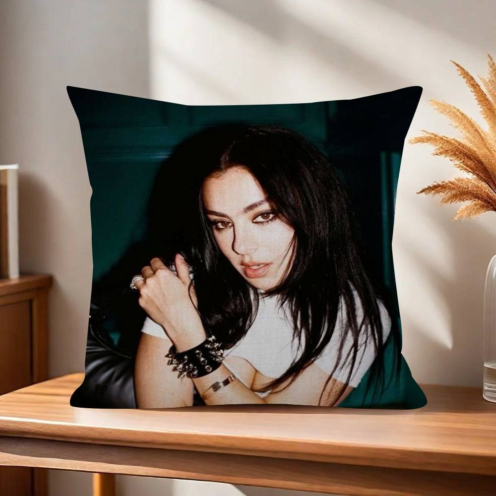 Singer CCharli XCX BRAT Pillow Cover for Bedroom Room and Living Room Sofa Decorative Cushion Cover