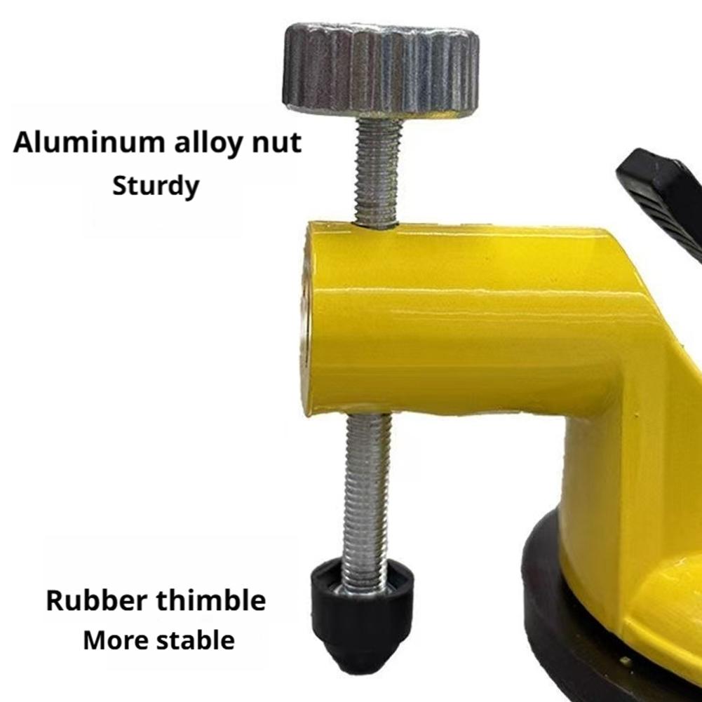 Suction Cup Tile Leveler Aluminum Alloy Adjustable Lippage Fixing Tool 65mm Rubber Pad Ceramic Marble Wall Floor Installation