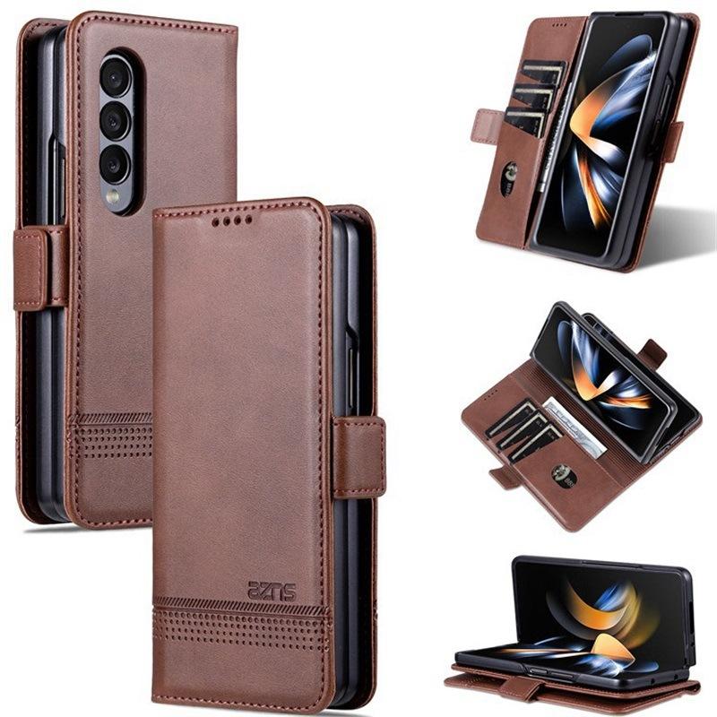 Suitable for Samsung Z Fold 7 Phone Case Fold/6/5/4 Flip Cover Leather Case Galaxy W24/23/22 Magnetic Suction