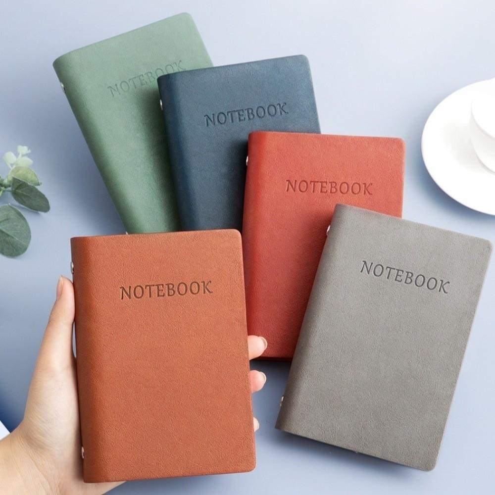 PU Leather Cover Pocket Planner Memo Pads A7 Notebook A7 Mini Notepad Unisex Diary