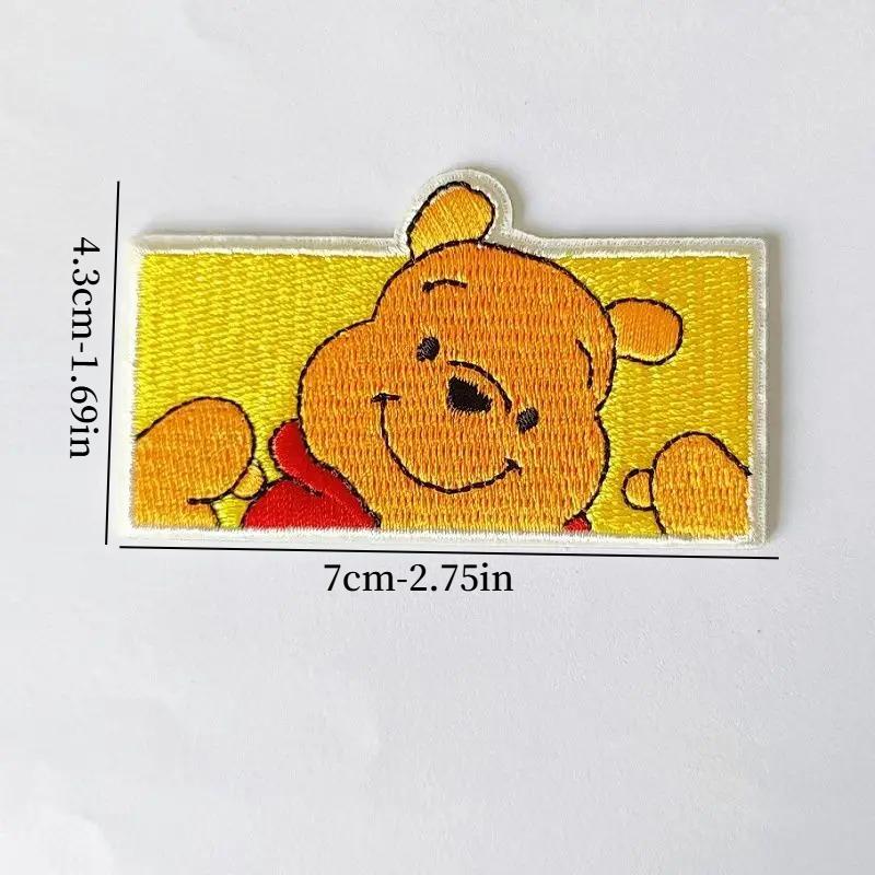 Mickey Winnie The Pooh Tigger New Cute Embroidery Self-adhesive Anime Disney Creative Decoration Clothing Bag Patch Stickers
