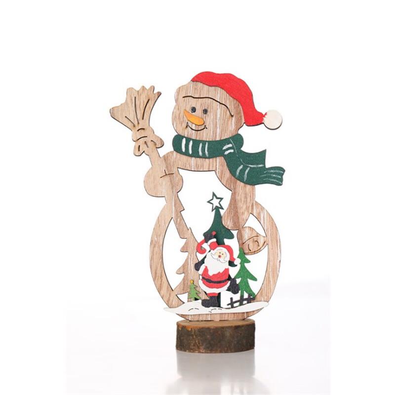 LOVEOFANTS Christmas Wooden Tabletop Decor Set