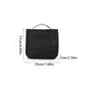 Portable Toiletry Washbag with Hanging Hook Waterproof Women Bathroom Cosmetic Storage Bag Large Capacity Travel Men Makeup Case