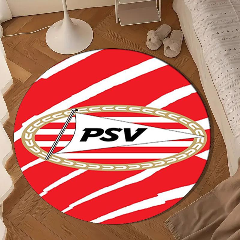 Psv Eindhoven Redesign Round mat, Anti-slip Circle Carpet Chair rug For livingroom,Bedroom, doormat home decor Gift Christmas Gifts