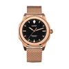 Renaissance Roségold und Schwarz Mailänder Automatik NY41-BD1M-6B9A 200M Unisex-Uhr