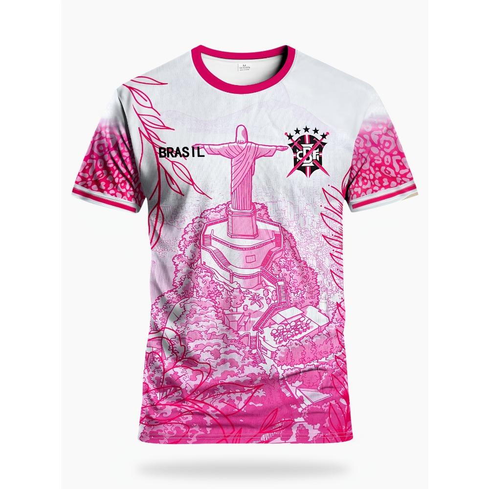 Maglietta Traspirante a Rapida Asciugatura Brasil Sports da Uomo Maglia da Calcio per Esterno Abbigliamento Top a Maniche Corte Genitore-Figlio per Tifosi di Club