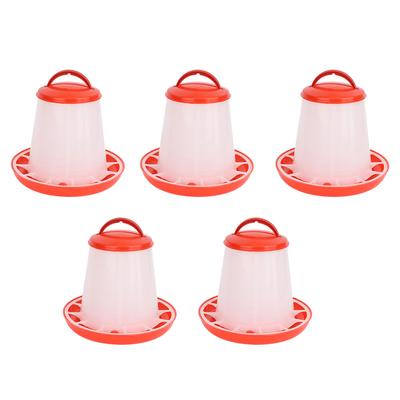5PCS 1.5kg Chicken Bird Food Feed Water Automatic Drinking Bucket
