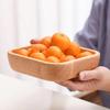 Flat Bottom Japanese Salad Bowl Stackable Wooden Tableware Tray Durable Fruit Platter  Fruit