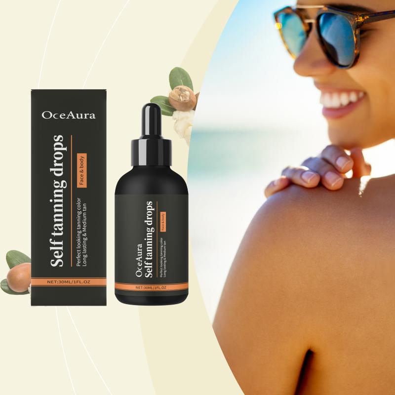 Oceaura Summer Outdoor Tanning Bronze Skin Tone Luminous Nourishing Moisturizing Tanning Accelerator Body Care Liquid