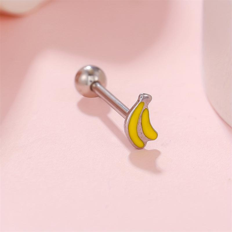 

1 шт., индивидуальность, забавный фрукт, банан, пирсинг языка, булавка, украшения для тела для женщин и мужчин