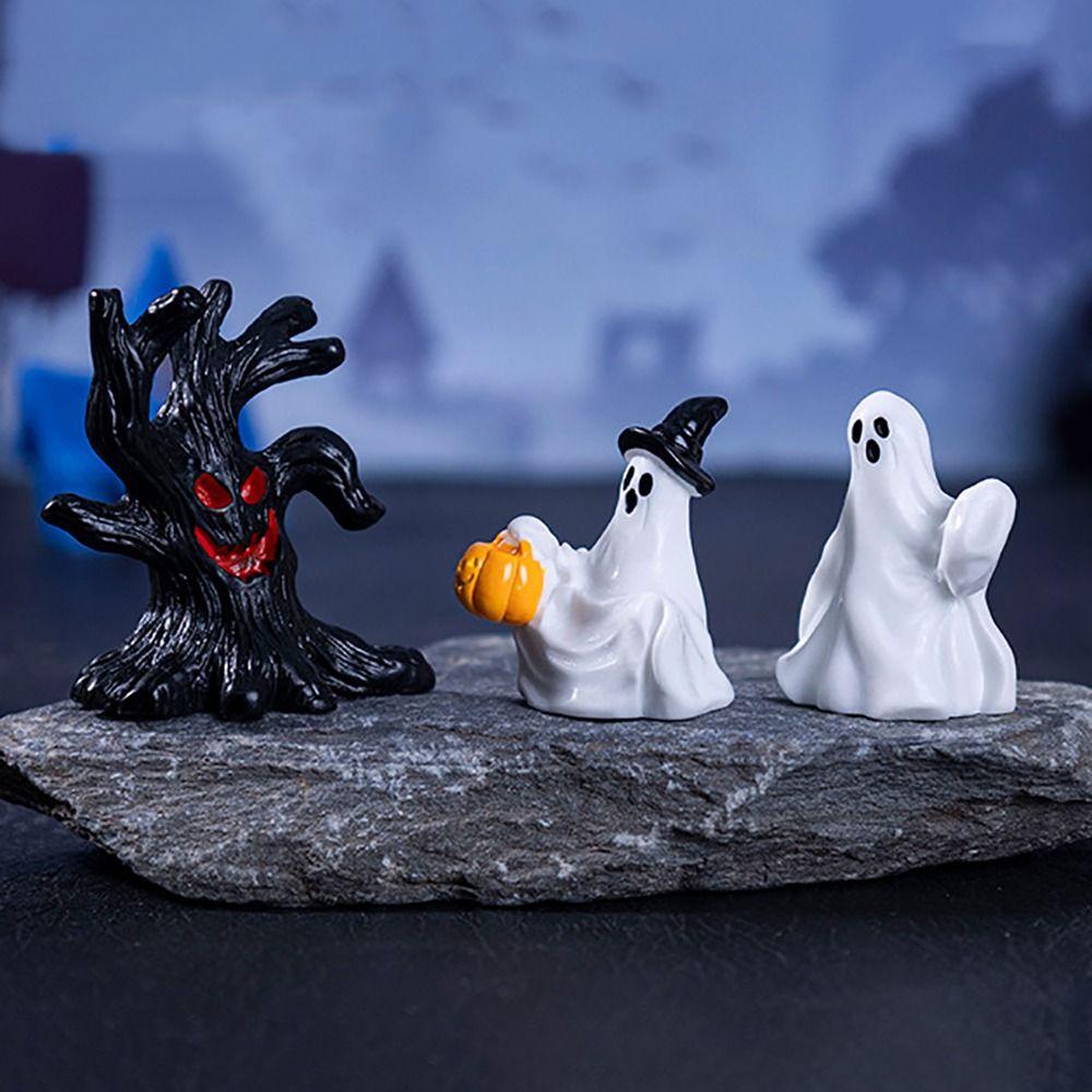 Multicolor Halloween Miniature Figurine Resin Desktop Knick-knack Creative DIY Accessories  Toy