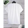 Men's Casual Crew Neck Short Sleeve T-shirt With Lion Print