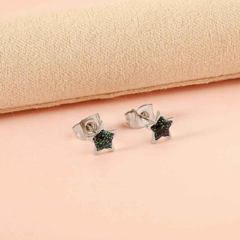 Piccoli Orecchini a Stella Eleganti Orecchini Cartoon Gioielli per le Orecchie Borchie a Stella Accessori per le Orecchie per Studenti e Professionisti alla Moda
