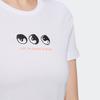 adidas T Shirts Women's White Crew Neck Moderate Other GN7367