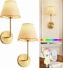 Rechargeable RGB Battery-Powered Wall Lamp - Creative American Style for Living Room or Bedside, Includes Remote Control