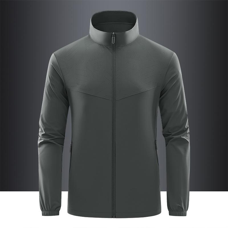 

Мужская дышащая летняя спортивная куртка 2025 года со стойкой XXL