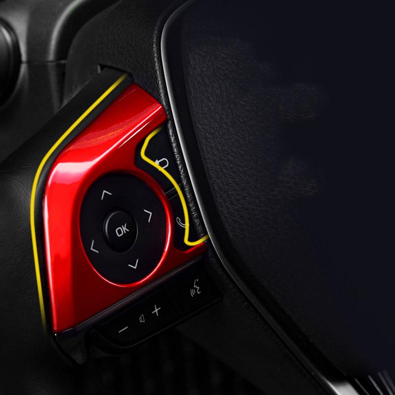 Car Steering Wheel Trim Circle Sequins Cover Sticker Interior Moulding For Toyota Camry XV70 2018    Accessories