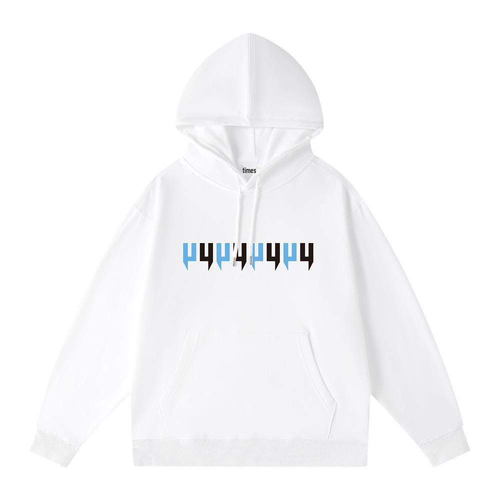 Unisex Trendy Hooded Sweatshirt with Letter Print - Autumn/Winter Loose Fit for Men & Women