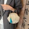 Fashion Vintage Fringe Bag Small Shell Bags Chain Women Shoulder Crossbody Bag Crane Flying Women's Handbags Purses Embroidery