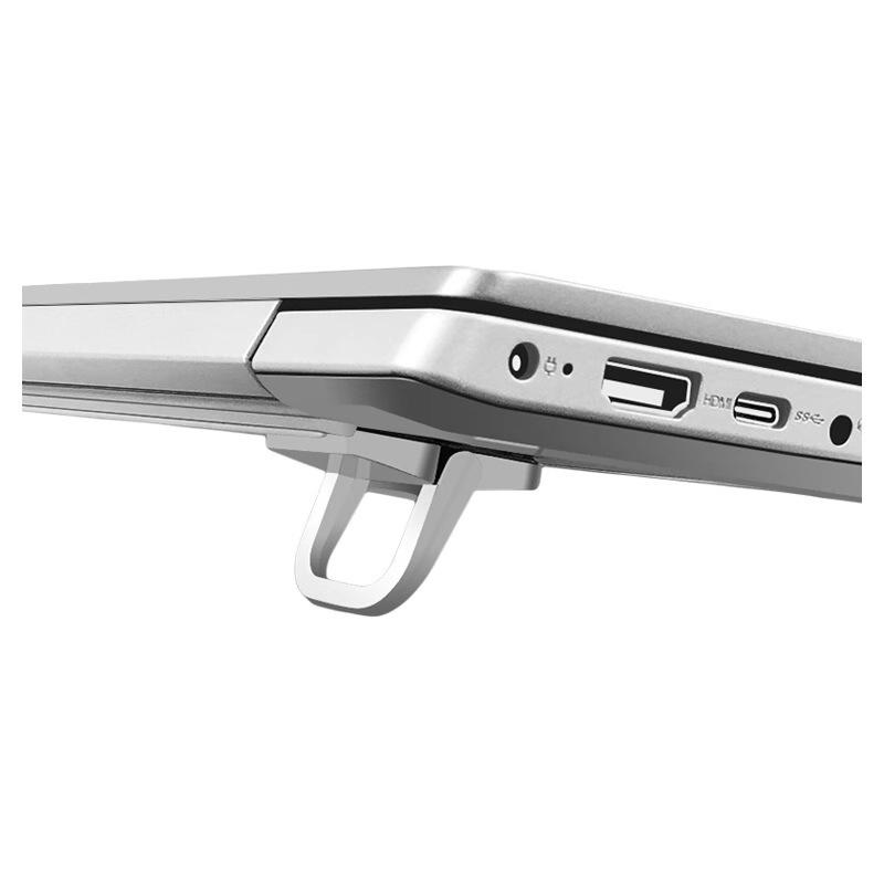 Aluminum Alloy Invisible Laptop Stand - Portable, Folding, Height Adjustable Cooling Pad
