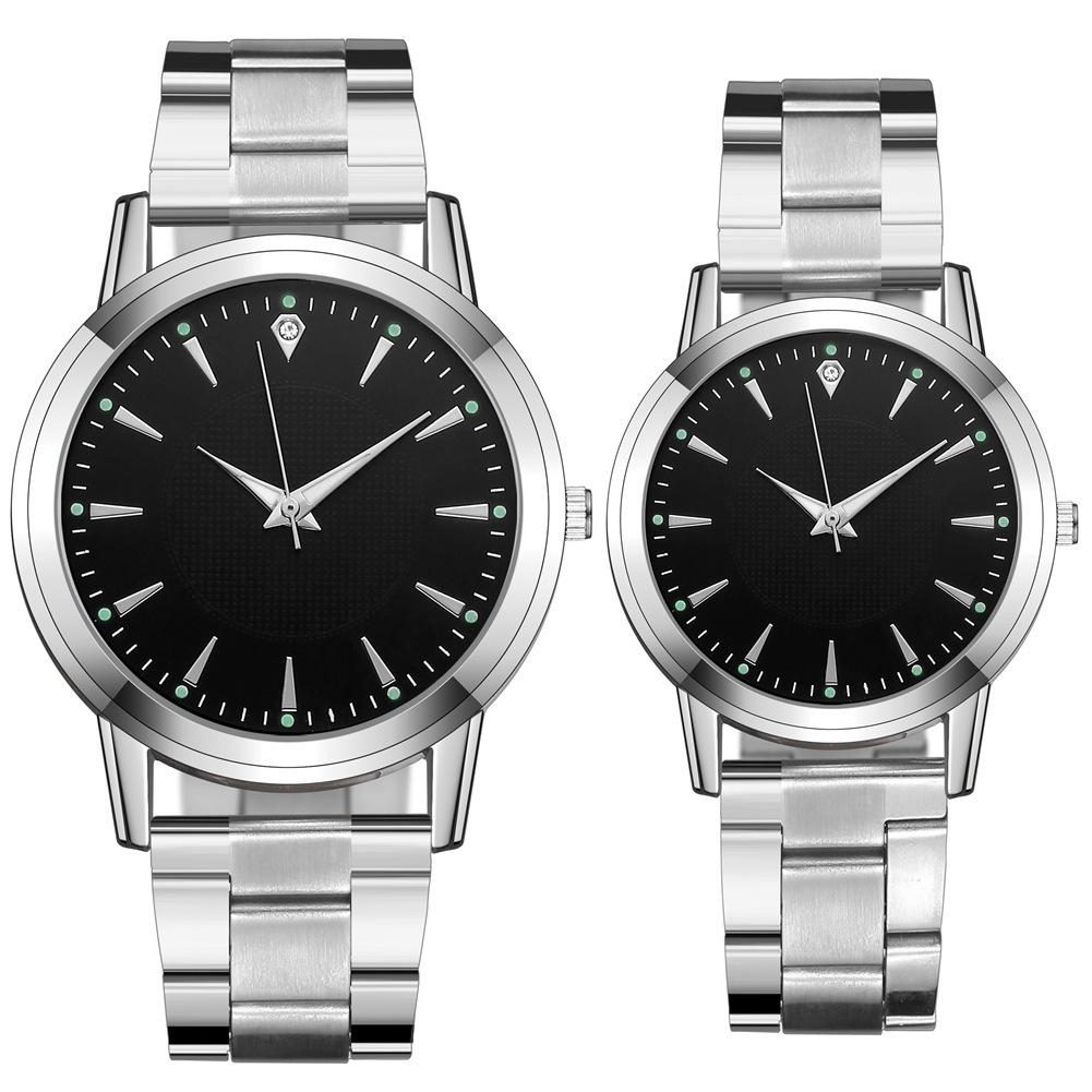 Couple Pair Watch Luminous Steel Belt Watch Women'S Watch Men'S And Women'S Quartz Watch Gift Watch Watch