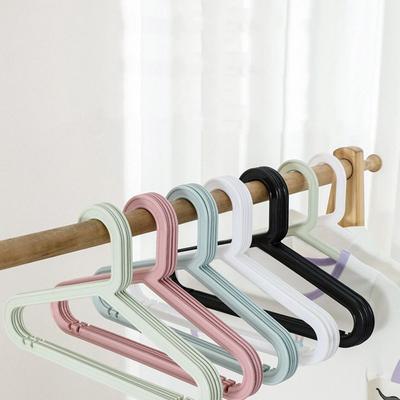 10Pcs Plastic Children Coats Storage Hanger Traceless Clothes Display Hangers Baby Hangers  for Home