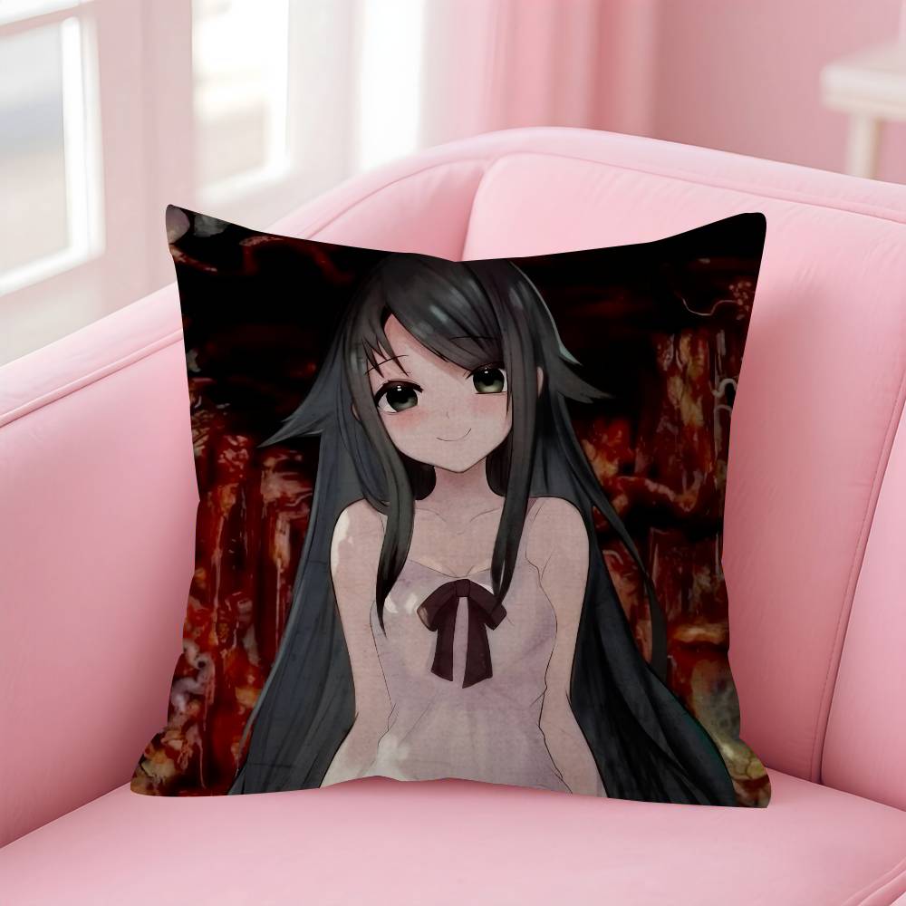 Horror Game SSaya No UUta Cushion Cover Pillowcase Upholstery Sofa Throw Pillow Home Decor Pillowcas