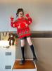 Girls' Stylish Red Christmas Sweater - Thickened for Winter 2026