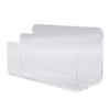 Acrylic Mail Sorter Transparent Mail File Organizer Clear Desktop Letter Holder  Desk Storage