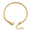 Stainless Steel Round Snake Chain Bracelet for Women Men Ankle Anklet Bangle Cuff Jewelry Making Accessories for Hand Foot