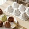 Silicone 6-Cavity Baking Molds Cake Mold  for Petal Mousse Cake Nut Chocolate Pudding Dessert
