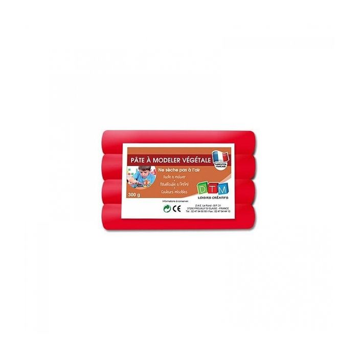 DTM Red Vegetable Modeling Clay - Infinitely Reusable - 290g