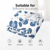 Hand Painted Blue Leopard Cartoon Anime Print Flannel Blanket Soft Warm Throw for Kids Bedroom Sofa Christmas Office Car