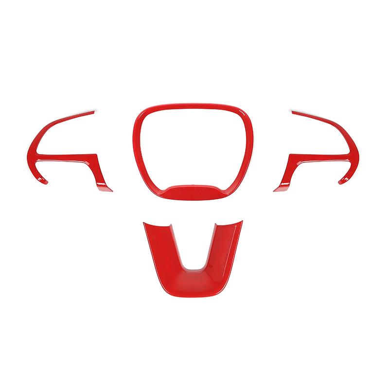 Decoration Steering Abs Cover Wheel Ornament Sticker Fit For Dodge Challengerdodge Charger Dodge Durango 2015 Up Car Interior Accessories