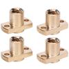 4pcs Upgrade Lead Screw Nut Brass Tone Flange Nut Pack Hardware Fastener  Ender 10
