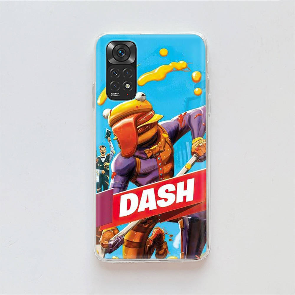 RT89 Fun Fortnite Hülle für Samsung A04 A14 A23 A34 A54 M23 M33 M52 M53 Realme 10 9 C30S C35 C55 VIVO Y02S Y21 Y33S Y51 X80 Pro Klare Abdeckung