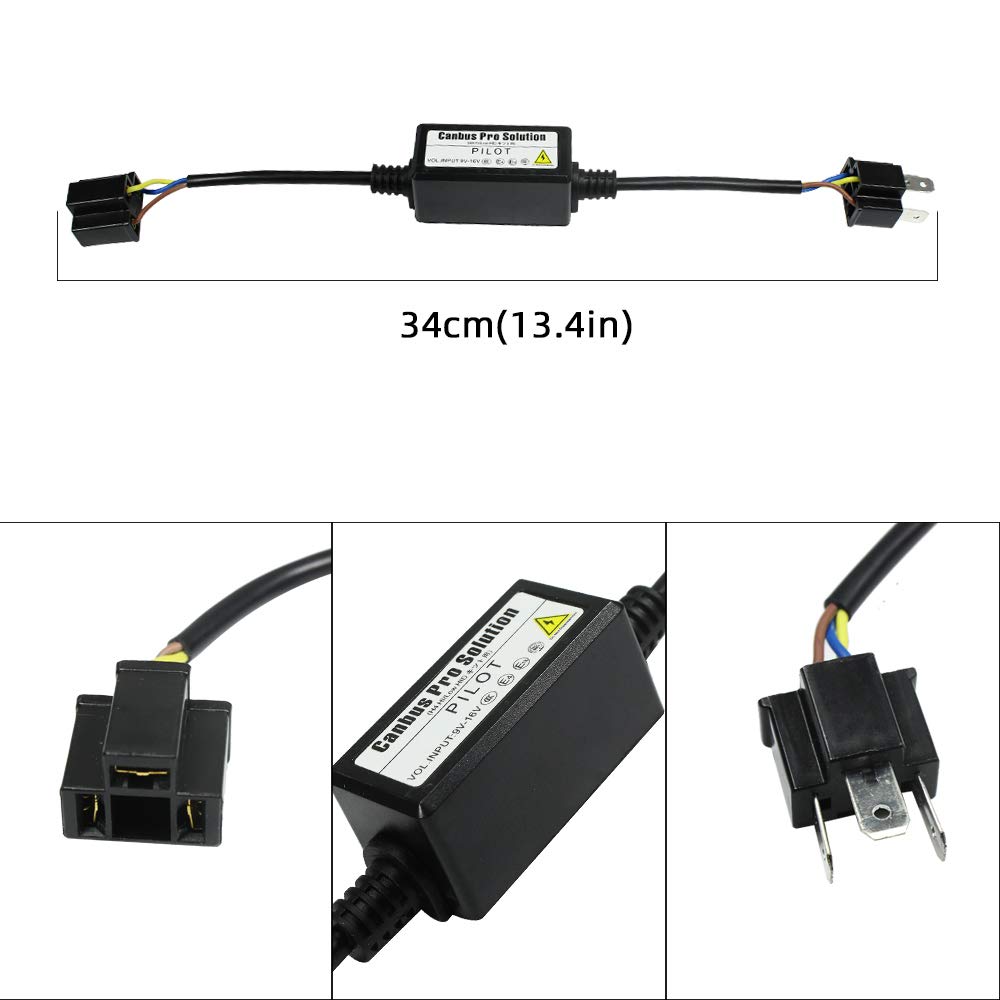 AKIRARI High Beam Indicator, Non-Illumination Prevention, Lighting Circuit Adapter, Headlight, LED H4, Compatible with