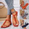 New Fashion Flat Sandals Summer Outdoor Beach Vacation Leisure Shoes Comfortable Flip Flops Slide Sandals With Metal Sandalias