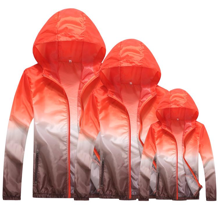 Anpassbare Leichte Atmungsaktive Windjacke für Eltern und Kinder: Unisex Outdoor-Sportjacke mit personalisiertem Logo