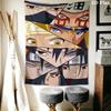 Naruto Characters Wall Tapestry Aesthetic Wall Hanging Printed Fabric Blanket Decorative Tapestries For Bedroom Living Room Home Decor