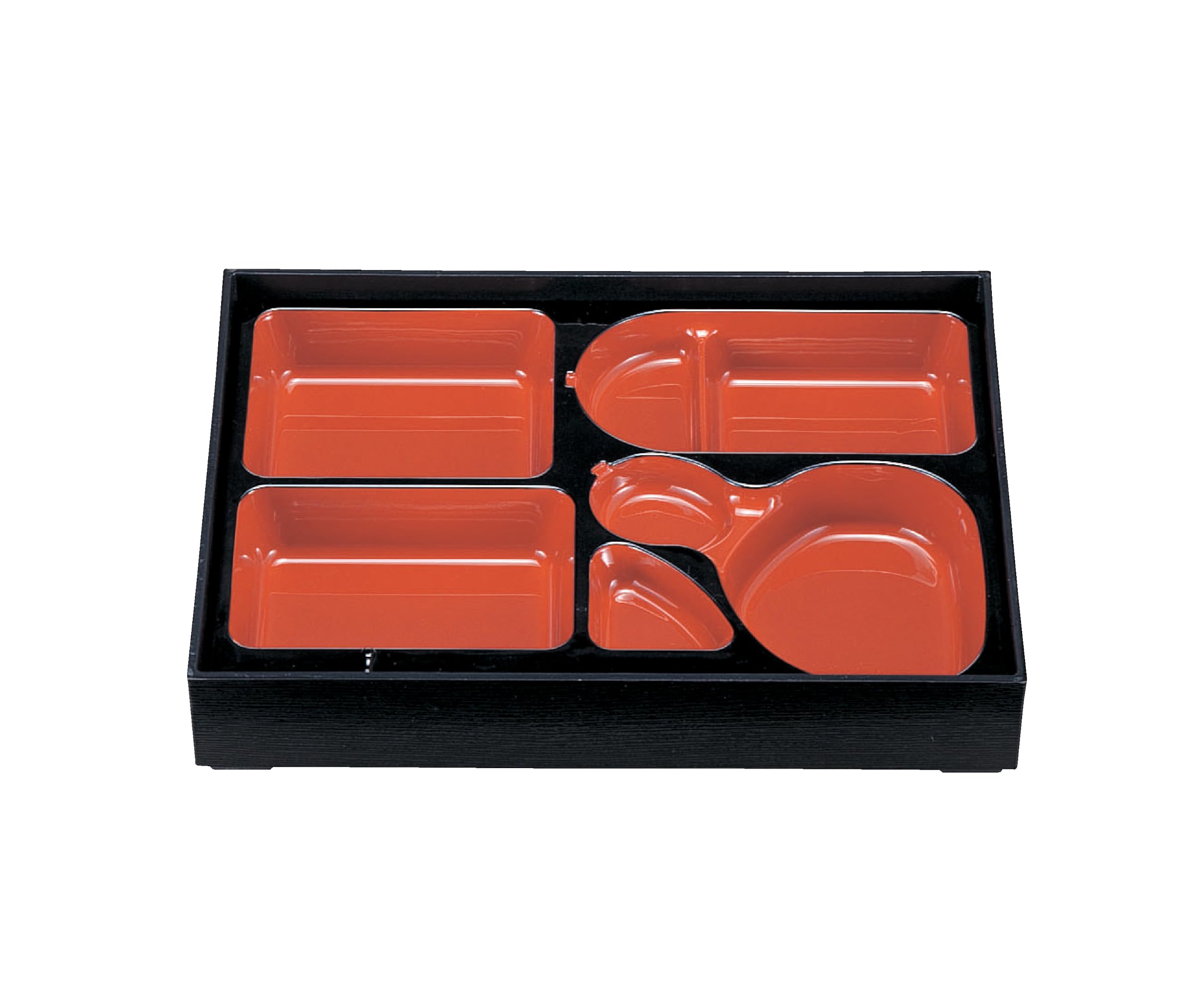 Wakaizumi Shokado style bento box with chopstick vermilion and black Lacquerware, 12-inch rest, D.X. boat-shaped divider, finish, 1-361-6 красный