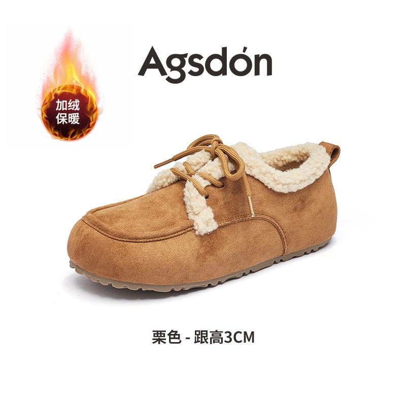 Fleece Birkenstocks New autumn and winter platform casual fluffy cotton shoes Snow boots 35