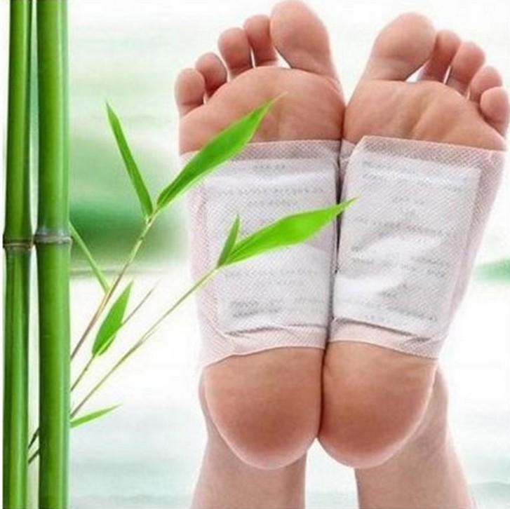 Бамбуковый Уксус Корейские Пластыри для Ног - Индивидуальные Древесный Уксус Пластыри на Ступни 9x7 cm