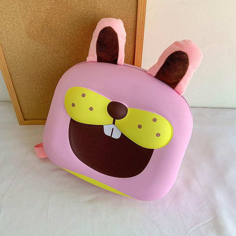 

Kindergarten children s bag double shoulder schoolbag cute cartoon ridge backpack yellow cute tiger children s schoolbag рожевий