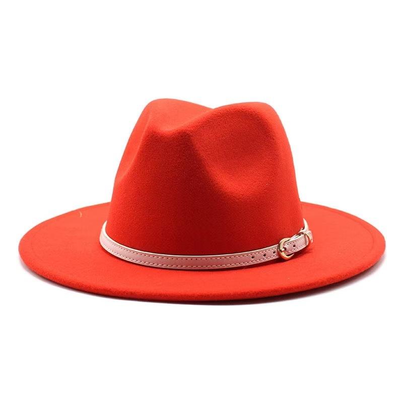 Popular European and American literary and retro woolen top hat men's and women's classic fashion church top hat jazz hat