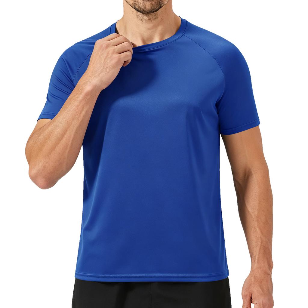 Men's Summer Round Neck Short Sleeved Men's Fitness Sports Short Sleeved