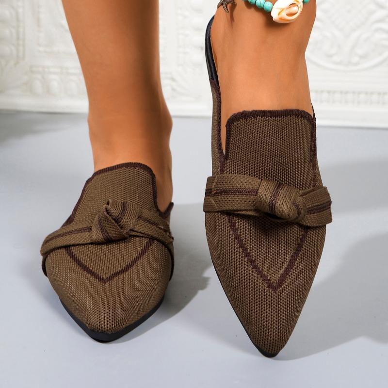 Fashion 2025 Hot Sale Ladies Shoes Closed Toe Women's Slippers Fashion Color Matching Outdoor Concise Plus Size Flat Slippers Zapatos