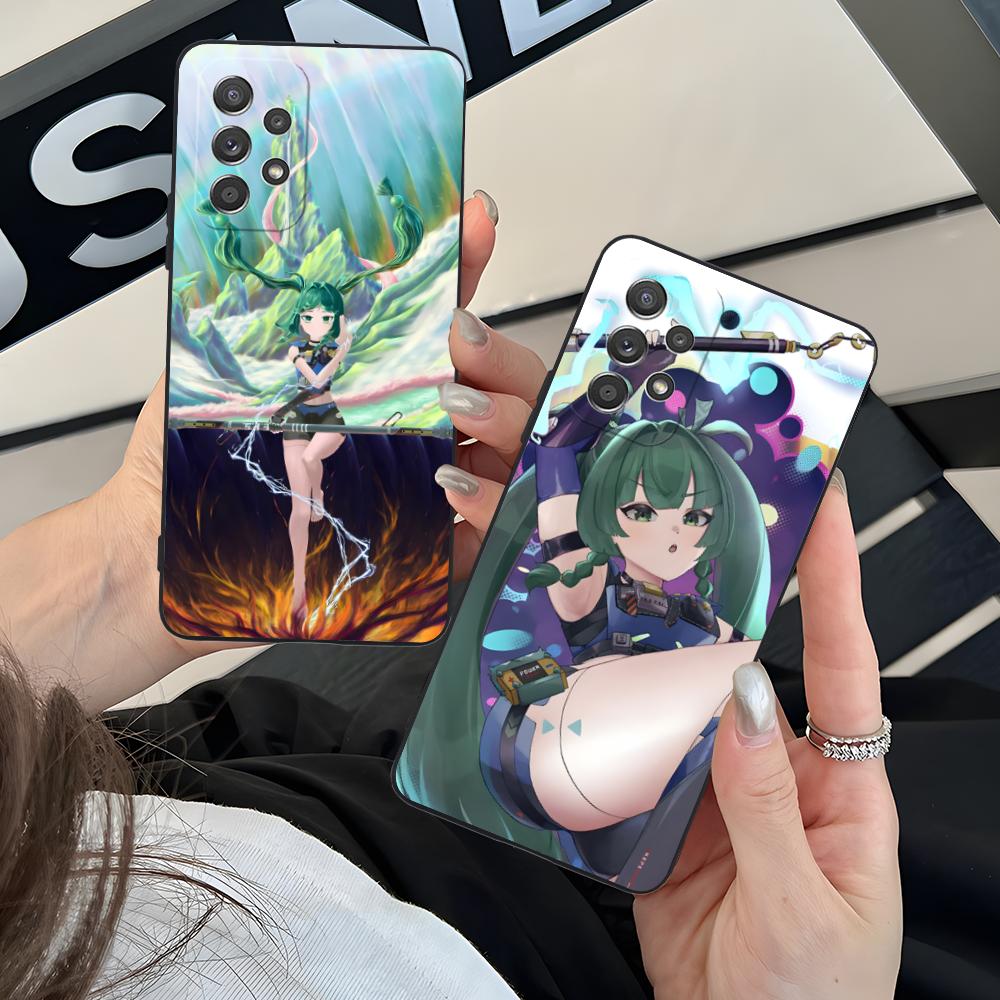 Zenless Zone Zero QingYi Phone Case for Samsung Galaxy M55 54 42 35 34 33 32 23 22 15 14 13 12 F55 5G Colorful Cover Cellphones